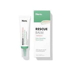 Rescue Balm +Red Correct Post-Blemish Recovery Cream from Hero Cosmetics - Intensive Nourishing and Calming for Dry, Red-Looking Skin After a Blemish - Dermatologist Tested and Vegan-Friendly (0.507 fl. oz)