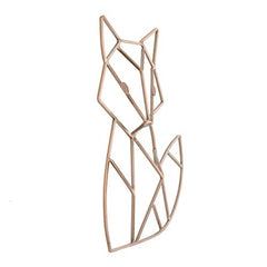 NoJo Fox Shaped Wire Nursery Wall Decor, Finish, Copper