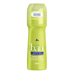 Ban Powder Fresh 24-Hour Roll-on, Antiperspirant Deodorant, 100 Ml