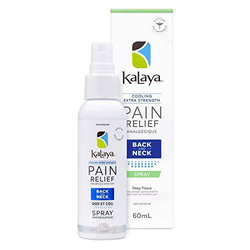 KaLaya New Cooling Pain Relief Spray for Back and Neck Muscle- Topical Analgesic with Extra Strength for Instant Relief