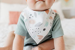 Baby Bandana Drool Bibs for Drooling and Teething 4 Pack Gift Set ''Zella'' by Copper Pearl', 12 x 10 x 0.2 inch