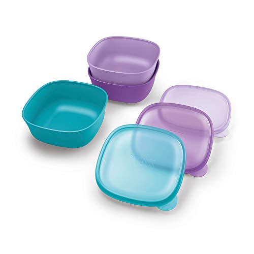 NUK Stacking Bowls, 3 Pack - Purple