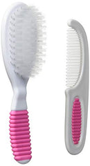 Nuby Comb and Brush Set Pink