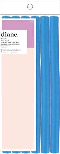 Diane Twist-Flex Rods, Blue, 9/16", 10" Long, 6 Count