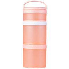 Whiskware Stackable Snack Containers for Kids and Toddlers, 3 Stackable Snack Cups for School and Travel, Coral Color