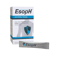 EsopH Acid Reflux Control | Effective Therapy for GERD | Heartburn Relief & Esophagus Protection | Single Dose Liquid Gel Stick | 10ml Sachet, 20 Pack (New Look)