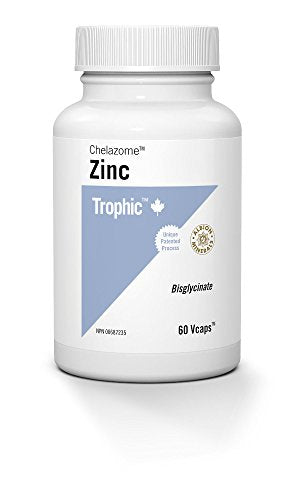 Trophic Zinc - Chelazome (30mg), 60 Count