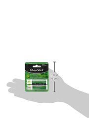 ChapStick Classic Lip Balm, Mint Flavour, 2 Tubes