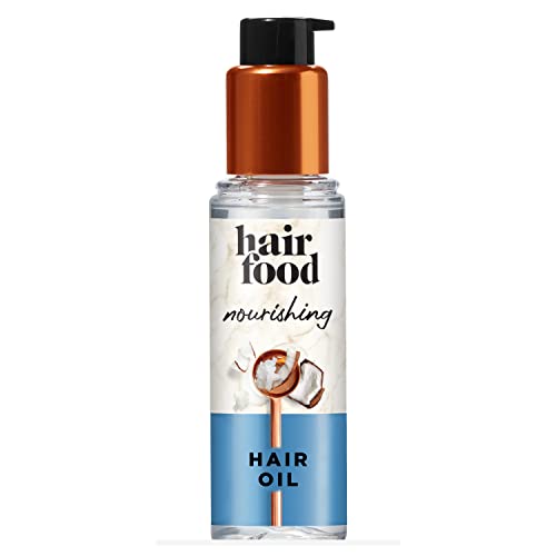 Hair Food Sulfate Free Hair Oil, Dye Free Smoothing & Nourishing Treatment, Coconut, 3.2 FL OZ