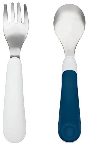 OXO Tot Training Fork/Spoon Set, Navy