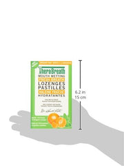 TheraBreath Dry Mouth Lozenges with Added ZINC - Mandarin Mint | Supports & Enhances Your Natural Saliva Production | 72 Count