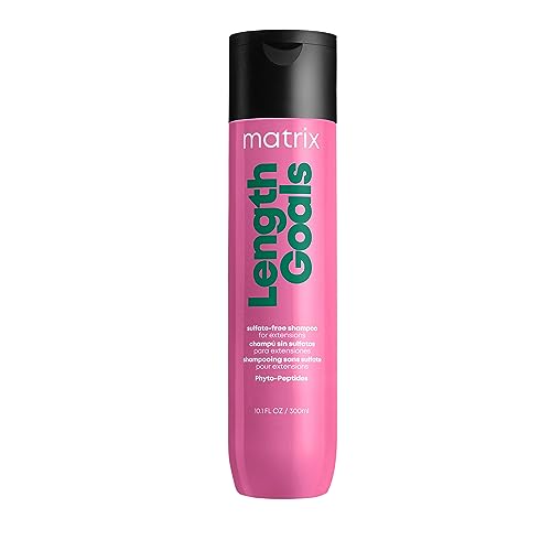 Matrix Hair Shampoo, Length Goals Shampoo For Hair Softening, Hair Detangler, Improves Manageability, For Hair Extensions, For Natural Hair, For Wigs, Paraben-Free, 300ml (Packaging May Vary)