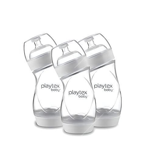 Playtex Baby VentAire Anti-Colic Feeding Baby Bottles, 9 Ounce, Pack of 3 Baby Bottles