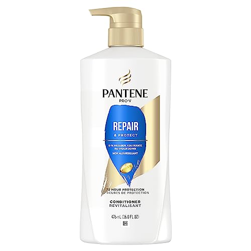 Pantene Conditioner, Repair and Protect for Damaged and Bleached Hair, Detangles Hair, Safe for Color Treated Hair, Paraben Free, 16.0 oz