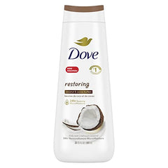 Dove Restoring Body Wash for renewed, healthy-looking skin Coconut & Cocoa Butters gentle body cleanser nourishes the skin 591 ml