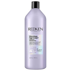 Redken Blondage High Bright Shampoo, Brightens and Lightens Color-Treated and Natural Blonde Hair Instantly, Infused with Vitamin C,1000 ml.