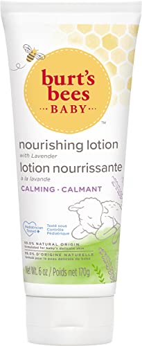 Burt's Bees Baby Nourishing Lotion with Lavender, Calming Baby Lotion, Pediatrician Tested, 99.0% Natural Origin, 170g