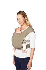 Ergobaby Embrace Cozy Newborn Baby Wrap Carrier (7-25 Pounds), Ponte Knit, Olive Green
