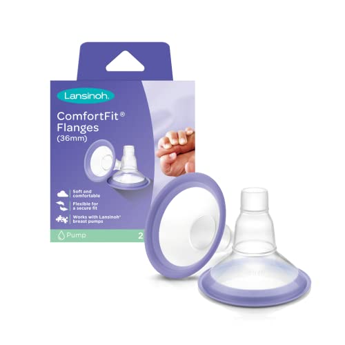 Lansinoh Comfortfit Breast Pump Flanges, 36mm, 2Count