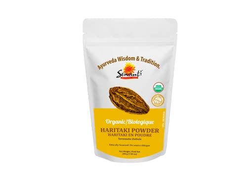 Organic Haritaki Powder 200g/ NPN 80090900/ Terminalia Chebula/Traditional laxative