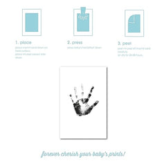 Pearhead Classic Baby Memory Book with an Included Clean-Touch Ink Pad to Create Baby's Handprint or Footprint, Ivory