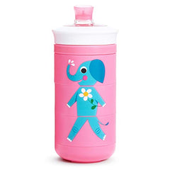 Munchkin 9oz Twisty Bite Proof Sippy Cup (Animals)- Pink, 1 Count