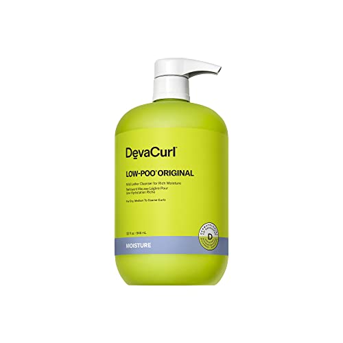 DevaCurl Low-Poo Original, Mild Lather Cleanser for Rich Moisture, 946mL