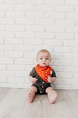 Baby Bandana Drool Bibs for Drooling and Teething 4 Pack Gift Set “Ace” by Copper Pearl, X-Small