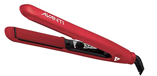 AVANTI Titanium Tourmaline and Ceramic 1 inch flat Iron, Red, 1 Count