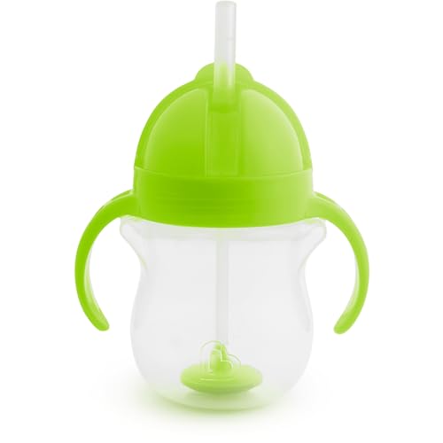 Munchkin 1 Pack 7oz Click Lock Weighted Flexi Straw Cup/Green