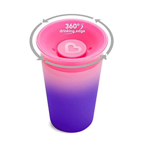 Munchkin Miracle Color Changing Cup, 9oz, 1Pk, Pink, 1 Count