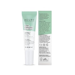 ACURE Ultra Hydrating Eye Cream | 100% Vegan | Intense Moisture for Super Thirsty Skin | Adaptogens & Green Coffee - Deeply Moisturizes | 0.5 Fl Oz