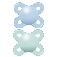 MAM Start Matte Newborn Pacifiers (2 pack, 1 Sterilizing Pacifier Case), Newborn Baby Boy Pacifiers, Best Pacifier for Breastfed Babies, Self Sterilizing Baby Pacifier Case