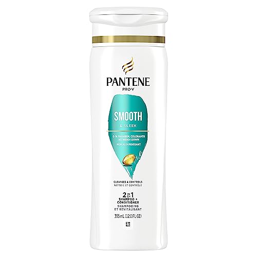 PANTENE PRO-V Smooth & Sleek 2in1 Shampoo and Conditioner, 12.0oz/355mL