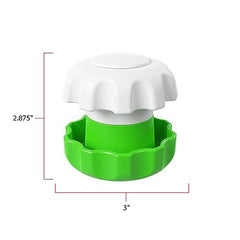 EZY DOSE Crush Pill, Vitamins, Tablets Crusher and Grinder, Storage Compartment, Large, Green