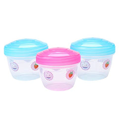Gabby’s Dollhouse Snack Containers for Kids - BPA Free Plastic - 3 Pack with Twist Off Lids