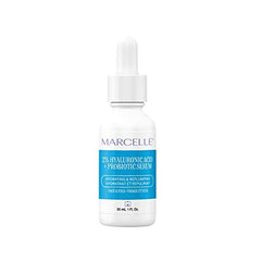 Marcelle 2% Hyaluronic Acid + Probiotic Serum for Face and Eyes, Hydrating & Plumping, Vegan, Cruelty-Free, Non-Comedogenic, Oil-Free, Fragrance-Free, Paraben-Free, Hypoallergenic, 30 mL