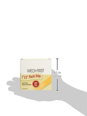 Medi-First 60033 Plastic Strip Bandage, 1-Inch by 3-Inch, 100 Per Box