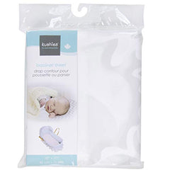 Kushies S335-WHT Fitted Bassinet Sheet, White