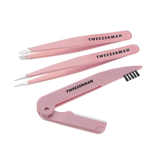 Tweezerman Exclusive Rose Tea Brow Sculpting Set