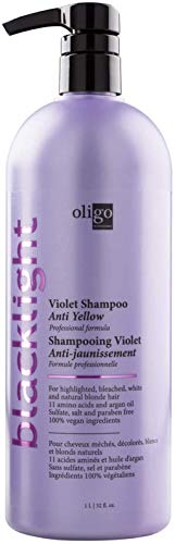 Oligo Professionnel Blacklight Violet Shampoo Sulfate Free Purple Shampoo For Colour Treated Hair | Toner For Blonde Hair, Removes Brassy Tones | Paraben Free Shampoo for Bleached Hair, 1L
