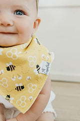 Baby Bandana Drool Bibs for Drooling and Teething 4 Pack Gift Set “Atwood” by Copper Pearl X-Small