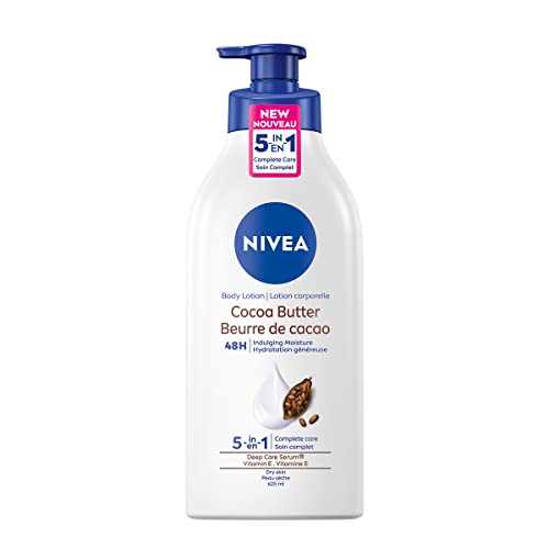 NIVEA Cocoa Butter 48H Deep Moisture Body Lotion for Dry Skin 625ml