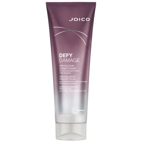 Joico Defy Damage Protective Conditioner, for Dry Damaged Hair, Deep Conditioner, Heat Protectant with Moringa Oil, Sulfate Free