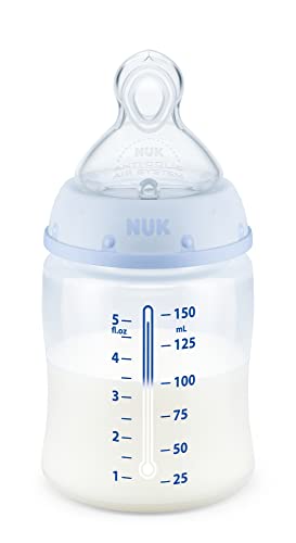 NUK Smooth Flow Bottle, Woodlands, 5oz, 4 Pack, Grey Elephant