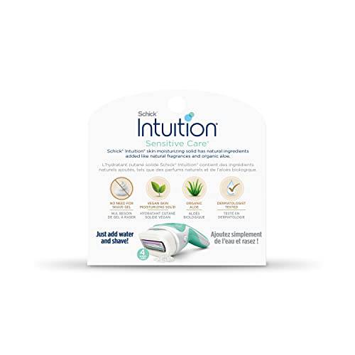 Schick Intuition Women's Naturals Sensitive Care Vitamin E & Aloe Razor Refills - Zecoya