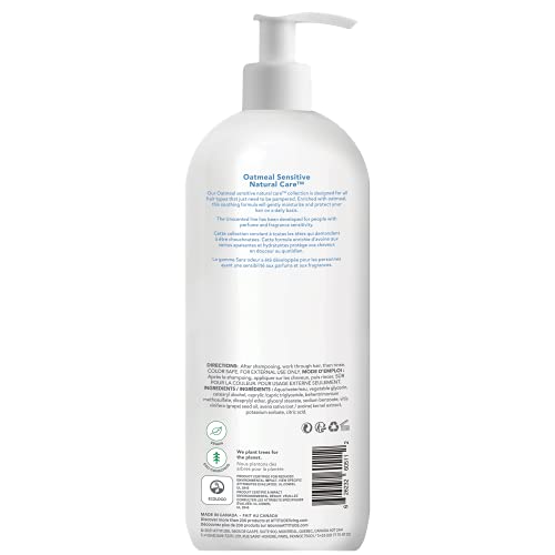 ATTITUDE Extra Gentle and Volumizing Conditioner for Sensitive Skin Enriched with Oat, Hypoallergenic, Vegan and Cruelty-free, Unscented, 946 ml