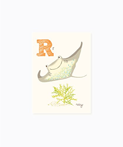 Sea Urchin Studio ABC Wall Art for Kids, R/Ray