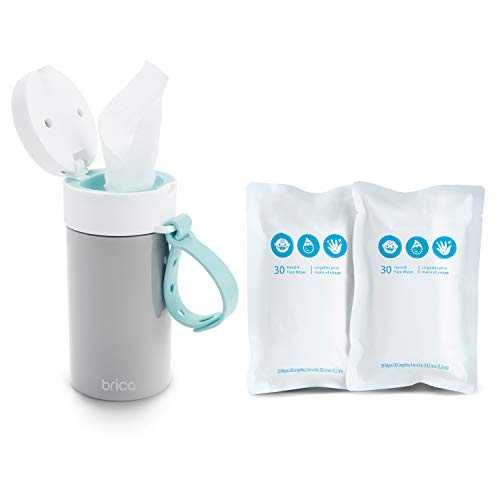 Brica Clean-to-Go Wipes Starter Pack