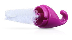 Nuby 2-Pack Bottle and Nipple Brush with Sponge Tip, Colors May Vary